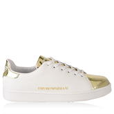 Emporio Armani Metallic Toe Logo Trainers