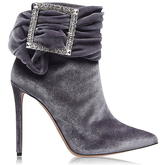 Alexandre Vauthier Yasmine Velvet Heeled Boots