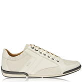 Boss Textured Leather Trainers