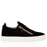 Giuseppe Zanotti Velvet Snake Texture Trainers