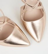 Wide Fit Rose Gold Strappy Heeled Sandals New Look Vegan