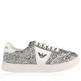 Emporio Armani Glitter Logo Trainers