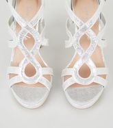 Silver Metallic Strappy Platform Heels New Look Vegan