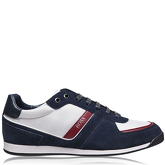 Boss Glaze Nylon Suede Trainers