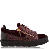 Giuseppe Zanotti May Velvet Panel Low Top Trainers