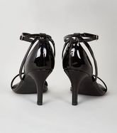 Wide Fit Black Patent 2 Part Heels New Look Vegan