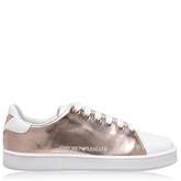 Emporio Armani Metallic Side Logo Trainers