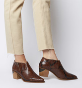 Office Madrina- Western Shoe TAN SNAKE