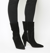 Office Aspen- Slouch Ankle Boot BLACK SUEDE