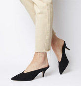 Office Meditate Pointed Closed Toe Mule BLACK NUBUCK