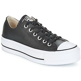 Converse  CHUCK TAYLOR ALL STAR LIFT CLEAN OX LEATHER  women's Shoes (Trainers) in Black