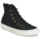 Converse  CHUCK TAYLOR ALL STAR FRILLY THRILLS SUEDE HI  women's Shoes (High-top Trainers) in Black