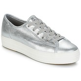 Keds  TRIPLE KICK METALLIC SUEDE  women's Shoes (Trainers) in Silver