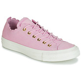 Converse  CHUCK TAYLOR ALL STAR FRILLY THRILLS SUEDE OX  women's Shoes (Trainers) in Pink