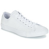 Converse  ALL STAR MONOCHROME CUIR OX  women's Shoes (Trainers) in White