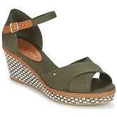 Tommy Hilfiger  ICONIC ELBA SANDAL BASIC  women's Sandals in Green