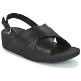 FitFlop  LULU CROSS BACK-STRAP SANDALS - LEATHER  women's Sandals in Black