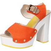 Suky Brand  sandals textile patent leather AC803  women's Sandals in Orange