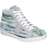 Crown  sneakers textile leather AG227  women's Shoes (High-top Trainers) in Multicolour