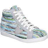 Crown  sneakers textile leather AG227  women's Shoes (High-top Trainers) in Multicolour