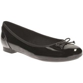 Clarks  Couture Bloom Womens Black Patent Ballet Pumps  women's Shoes (Pumps / Ballerinas) in Black