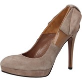 Gianni Marra  courts suede patent leather AD114  women's Court Shoes in Beige