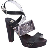 Braccialini  sandals leather textile AH386  women's Sandals in Black