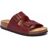Woolovers  Bavaria Waxy Flat Buckle Sandals  women's Mules / Casual Shoes in Red
