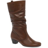 Gabor  Rachel Leather Wide Fitting Boots  women's High Boots in Brown
