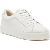 Vagabond  Judy Leather Womens White Trainers  women's Shoes (Trainers) in White