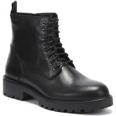 Vagabond  Kenova Womens Lace Up Black Leather Boots  women's Mid Boots in Black