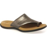 Gabor  Lanzarote Toe Loop Womens Mules  women's Flip flops / Sandals (Shoes) in Silver