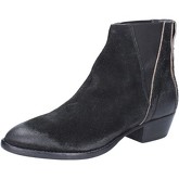 Moma  ankle boots suede AC363  women's Low Ankle Boots in Black