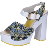 Suky Brand  sandals textile patent leather AC487  women's Sandals in White