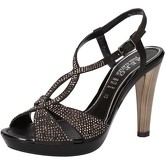 Phil Gatiér  sandals satin strass AC791  women's Sandals in Black