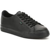 Kickers  Black Leather Tovni Lacer Trainers  women's Shoes (Trainers) in Black
