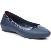 Crocs  lina shiny graphic flat 204855-4HJ  women's Shoes (Pumps / Ballerinas) in Blue