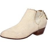 Moma  ankle boots python leather AD22  women's Low Ankle Boots in White