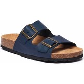 Woolovers  Bavaria Waxy Flat Buckle Sandals  women's Mules / Casual Shoes in Blue
