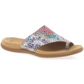 Gabor  Lanzarote Womens Printed Toe Loop Mules  women's Sandals in Multicolour