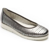 Padders  Dew Womens Ballet Pumps  women's Shoes (Pumps / Ballerinas) in Silver