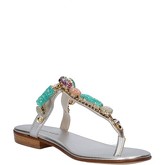 Cesare P. By Paciotti  CESARE P. sandals leather AF934  women's Sandals in Silver