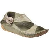 Riva Di Mare  Arlo Leather Womens Low Wedge Sandal  women's Sandals in Green