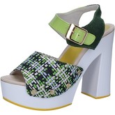 Suky Brand  sandals textile patent leather AC489  women's Sandals in Green