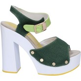 Suky Brand  sandals textile patent leather AB314  women's Sandals in Green