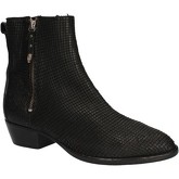 Moma  ankle boots python leather AE327  women's Low Ankle Boots in Black