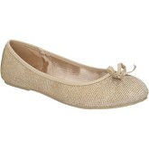 Sara Lopez  ballet flats textile  women's Shoes (Pumps / Ballerinas) in Gold