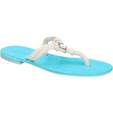 Eddy Daniele  sandals rope light blue swarovski aw509  women's Sandals in White