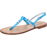Eddy Daniele  sandals light blue satin swarovski aw32  women's Sandals in Blue