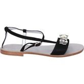 Eddy Daniele  sandals suede swarovski aw495  women's Sandals in Black